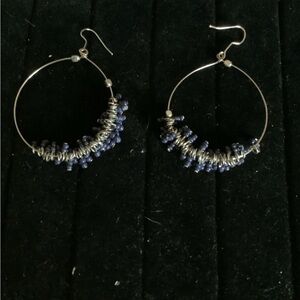 Beaded Hoop Earrings Boho